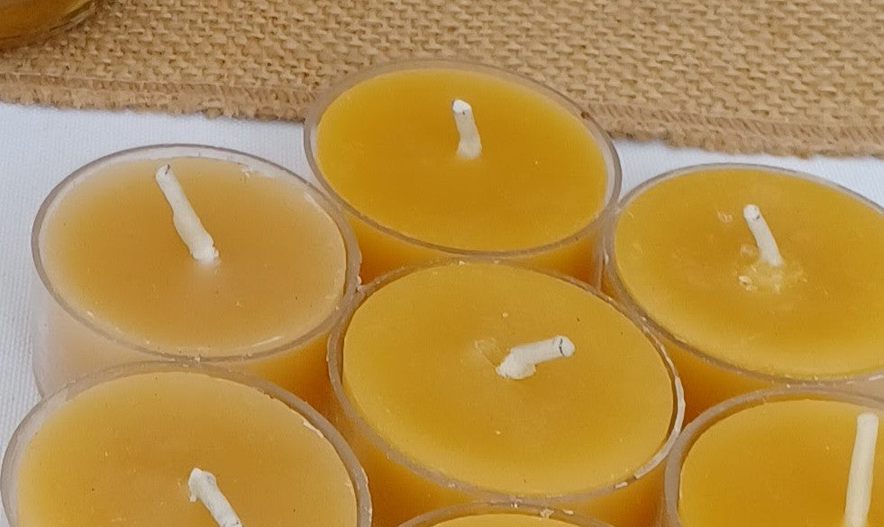 6 Tealights ~100% pure beeswax