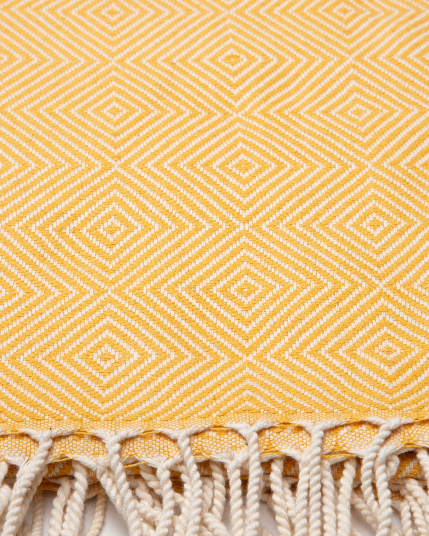 CRYSTAL Beach Towel, Turkish Hammam Towel, Spa & Sauna Towel - Yellow-3