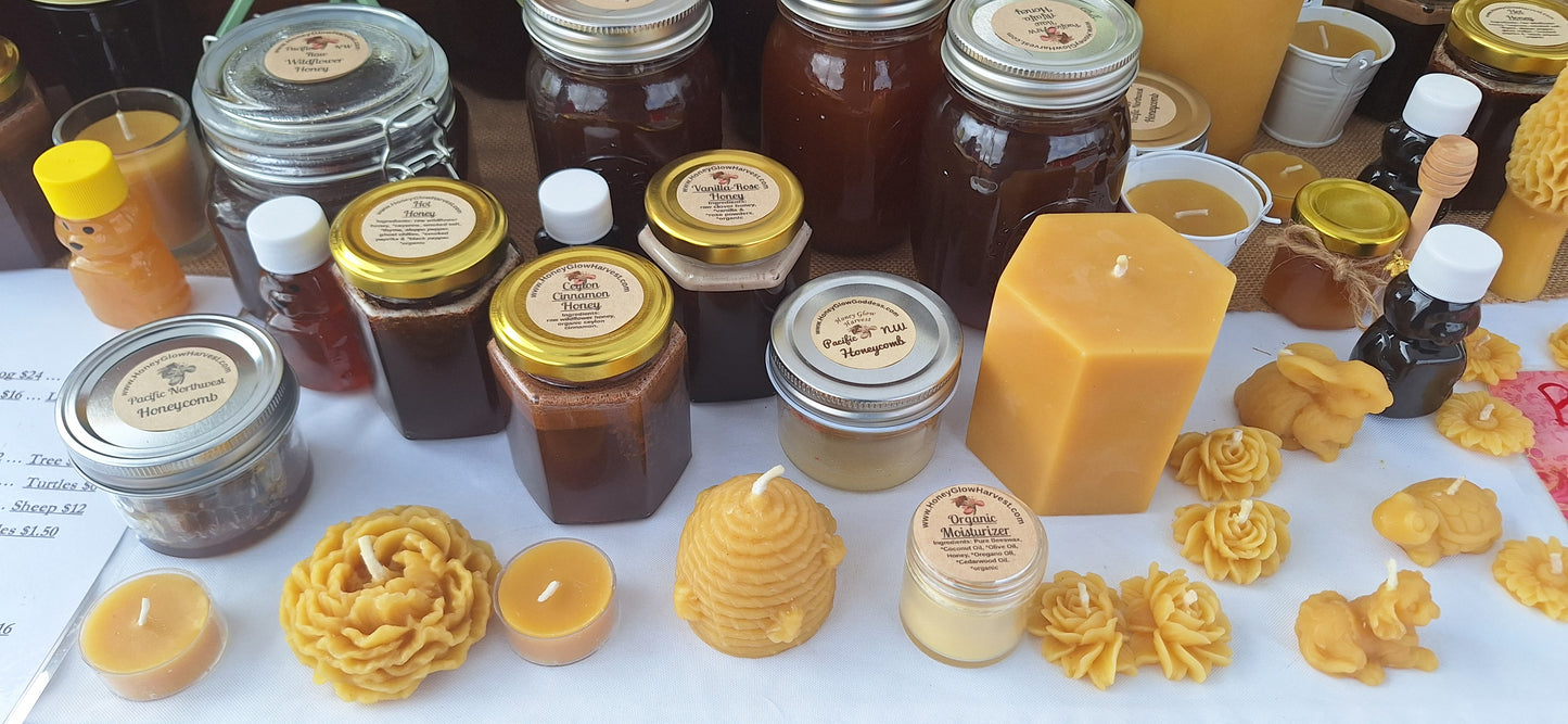 6 Scalloped Votives ~100% pure beeswax