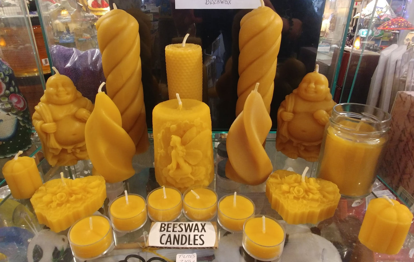 Twisted Pillar Candle ~100% pure beeswax