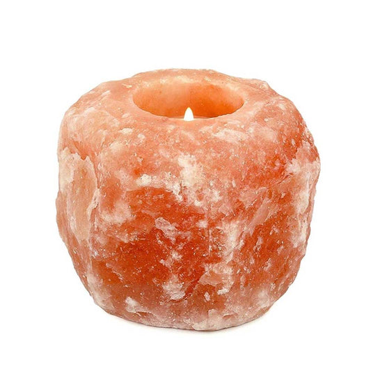 Himalayan Pink Salt Tea Light Holders - choose from round or square