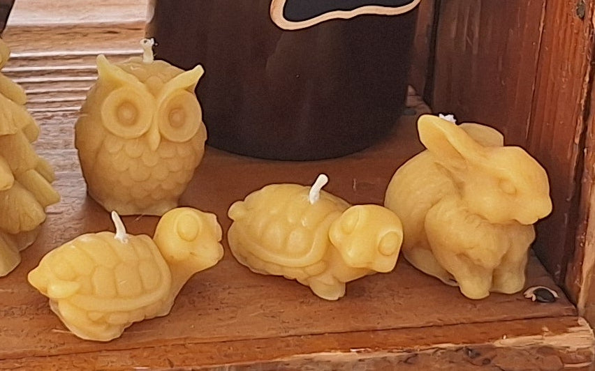 Animal Candles-100% pure beeswax