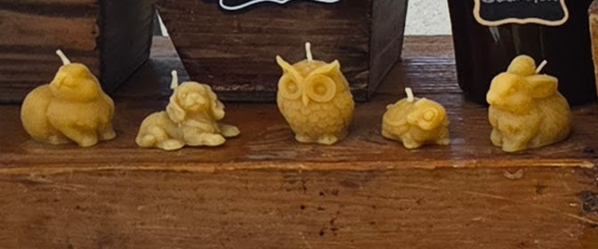 Animal Candles-100% pure beeswax