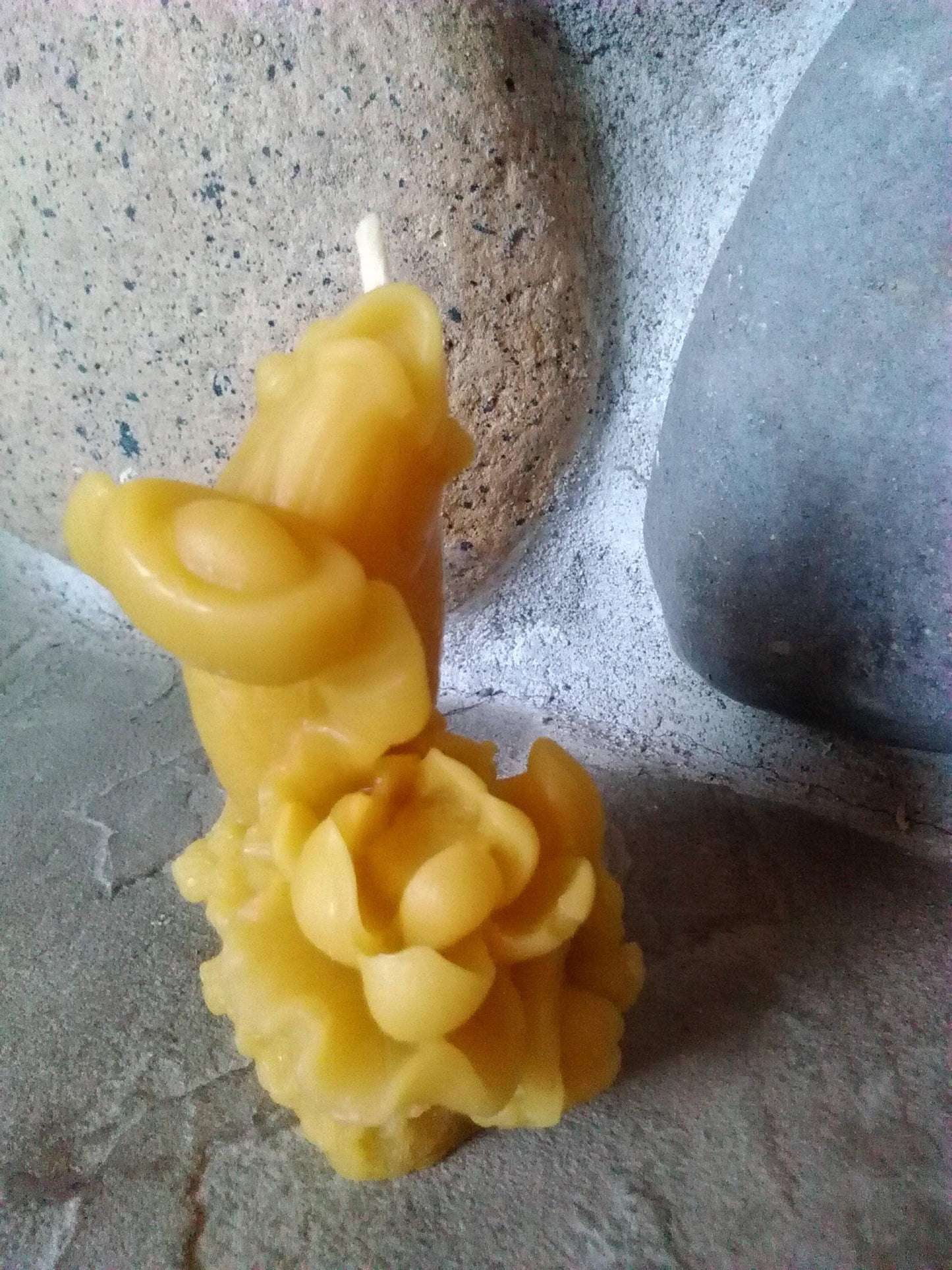 Lucky Carp Fish Candle ~100% pure beeswax