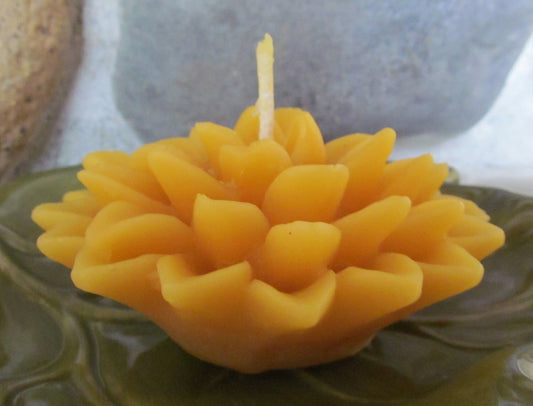 Dahlia Candle ~100% pure beeswax