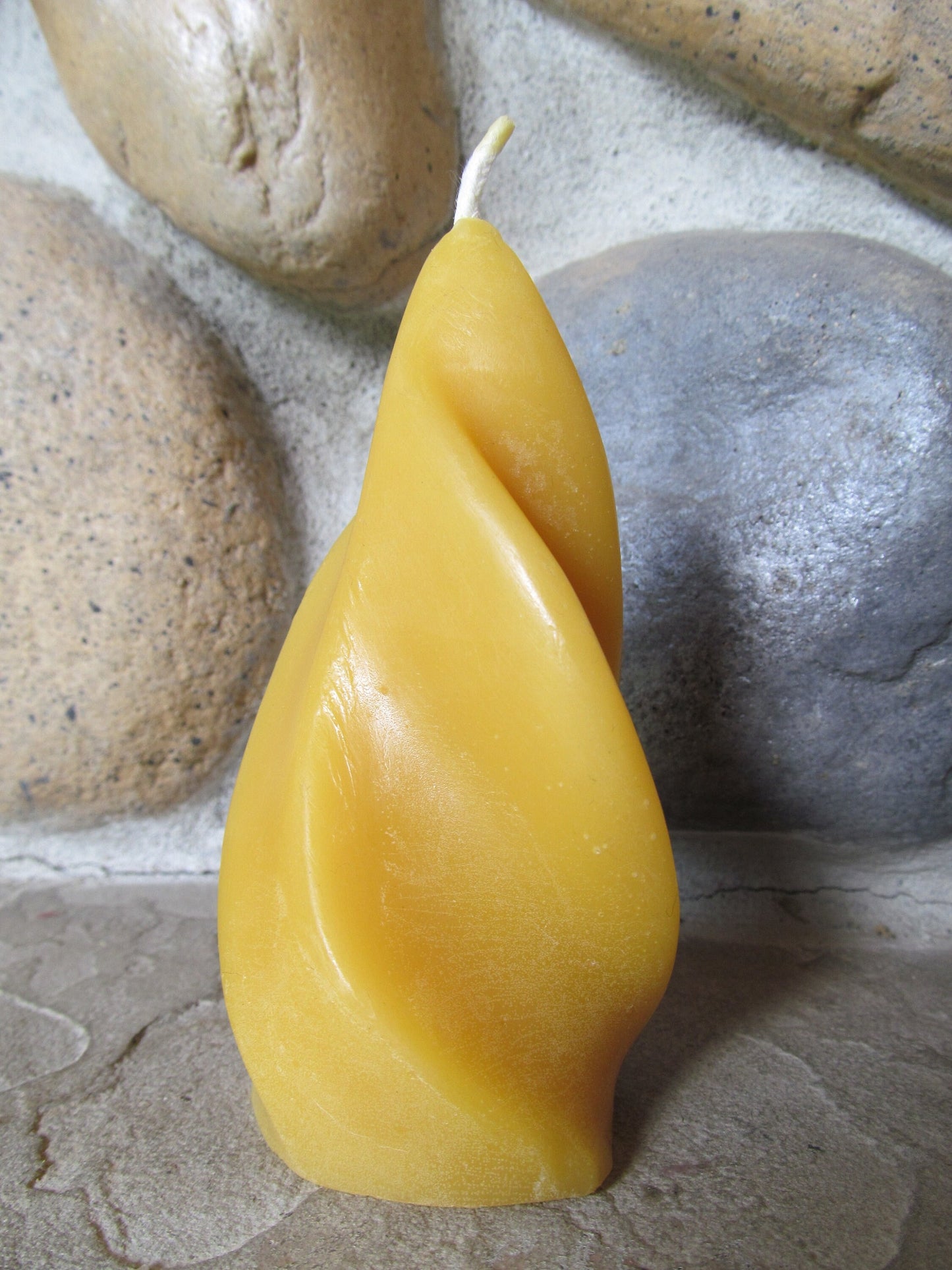 Twisted Pillar Candle ~100% pure beeswax