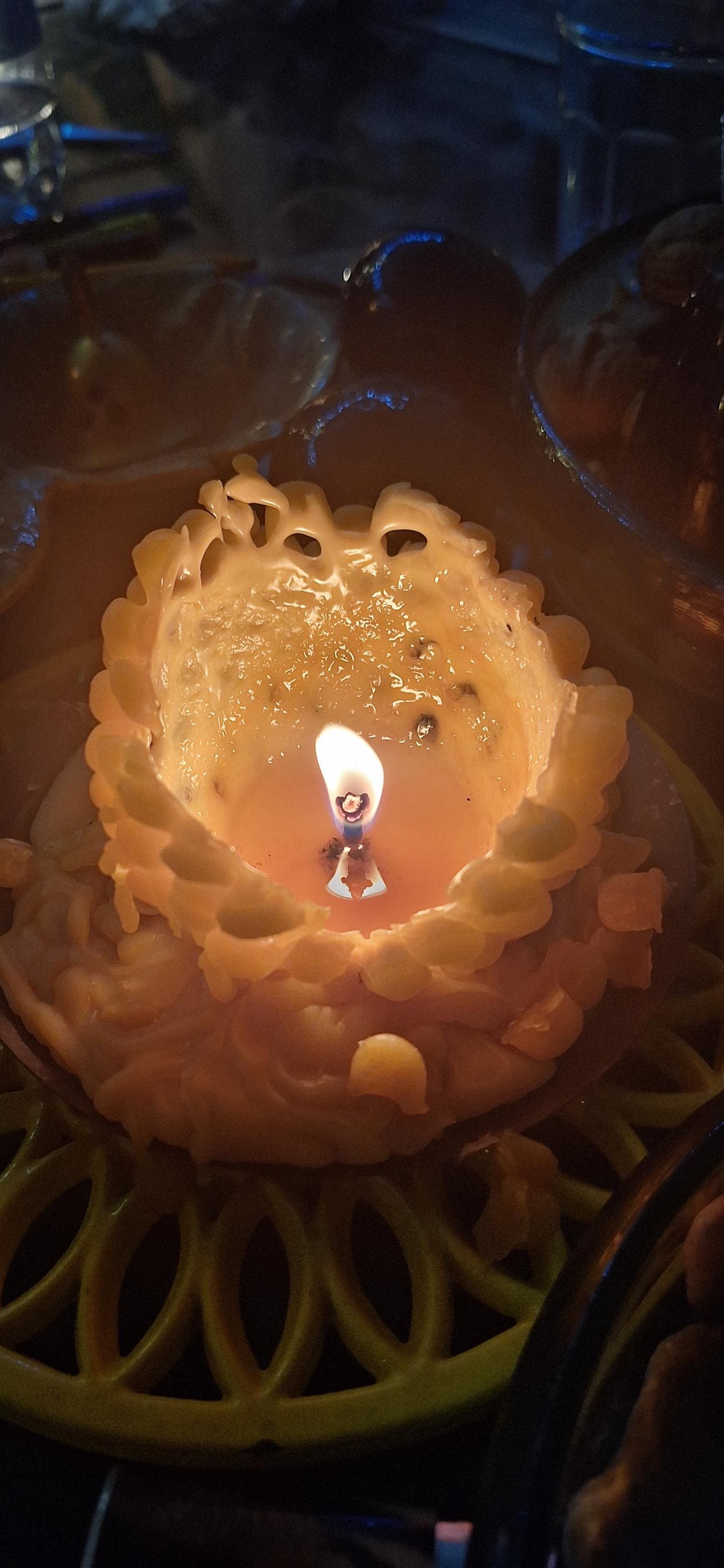 Giant Pinecone Beeswax Pillar