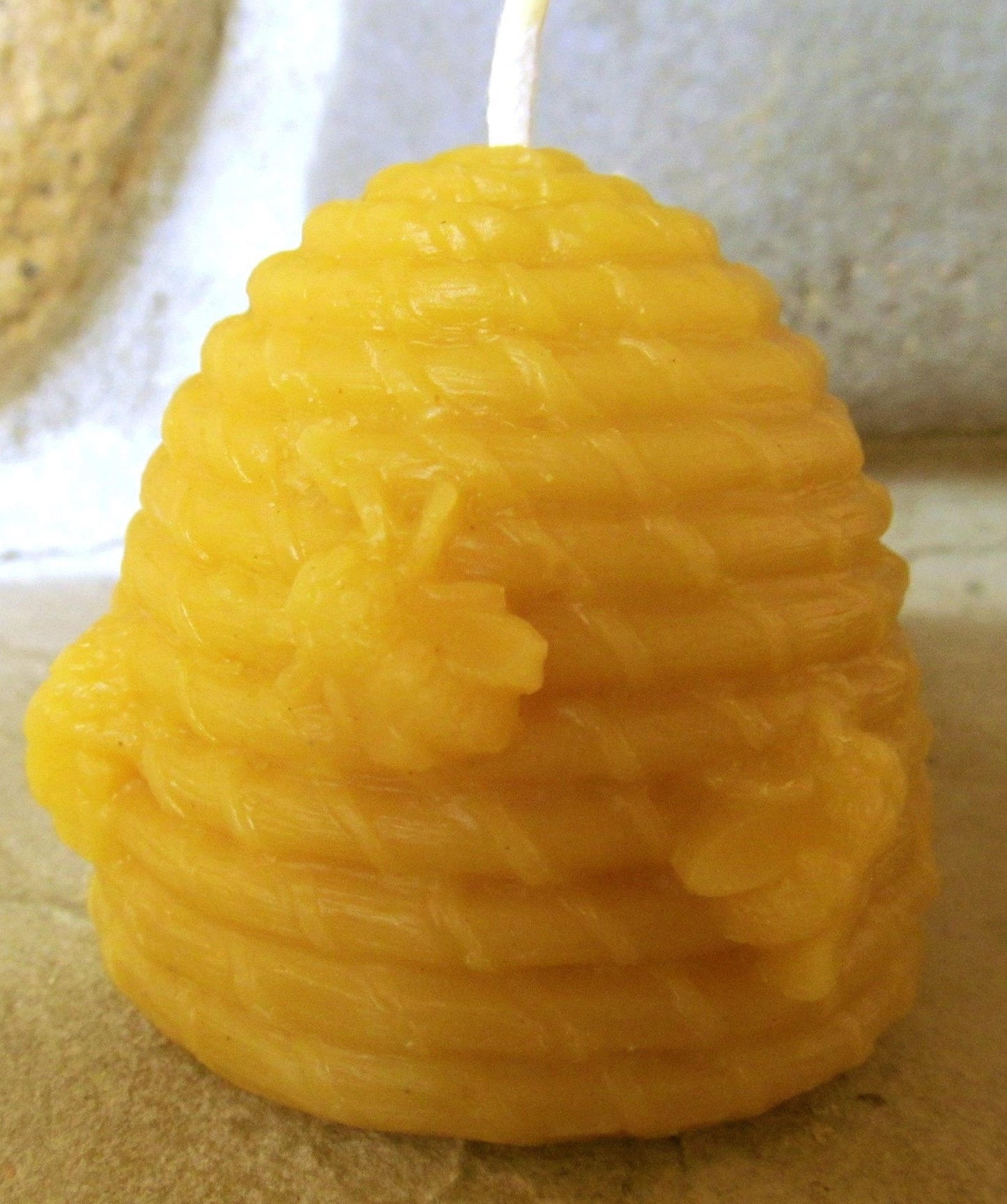Beehive Skep Candle ~100% pure beeswax