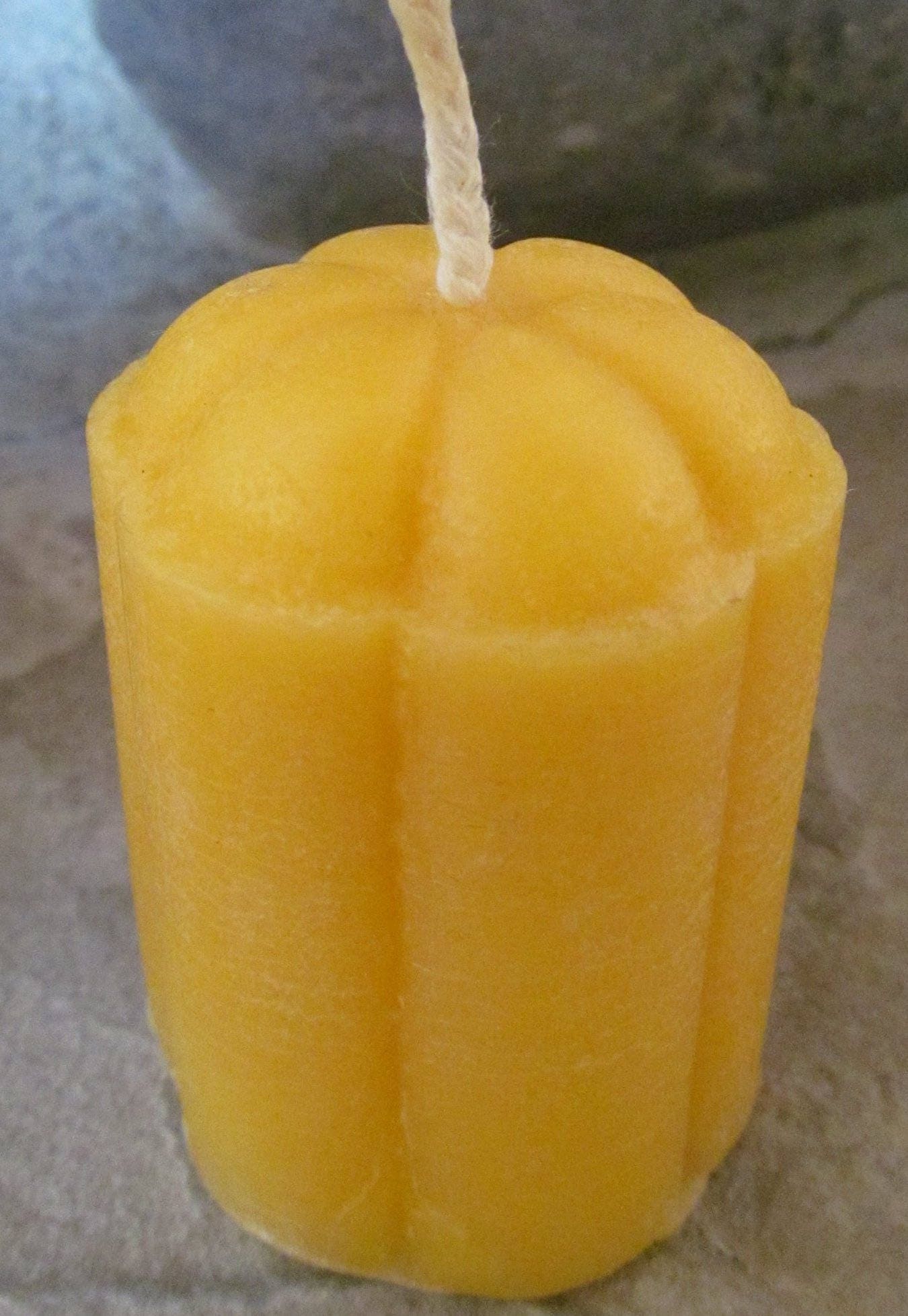 6 Scalloped Votives ~100% pure beeswax