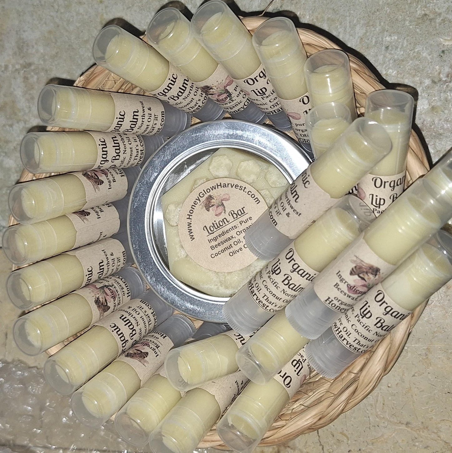 Organic Lotion Bar & Lip Balm set