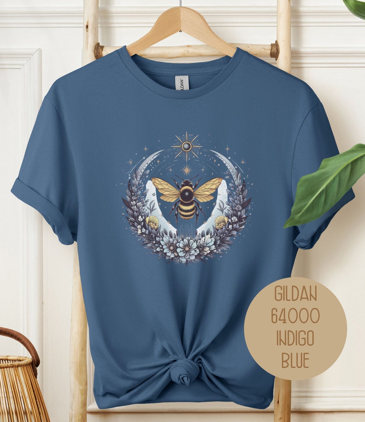 Floral Bee Shirt 100% cotton