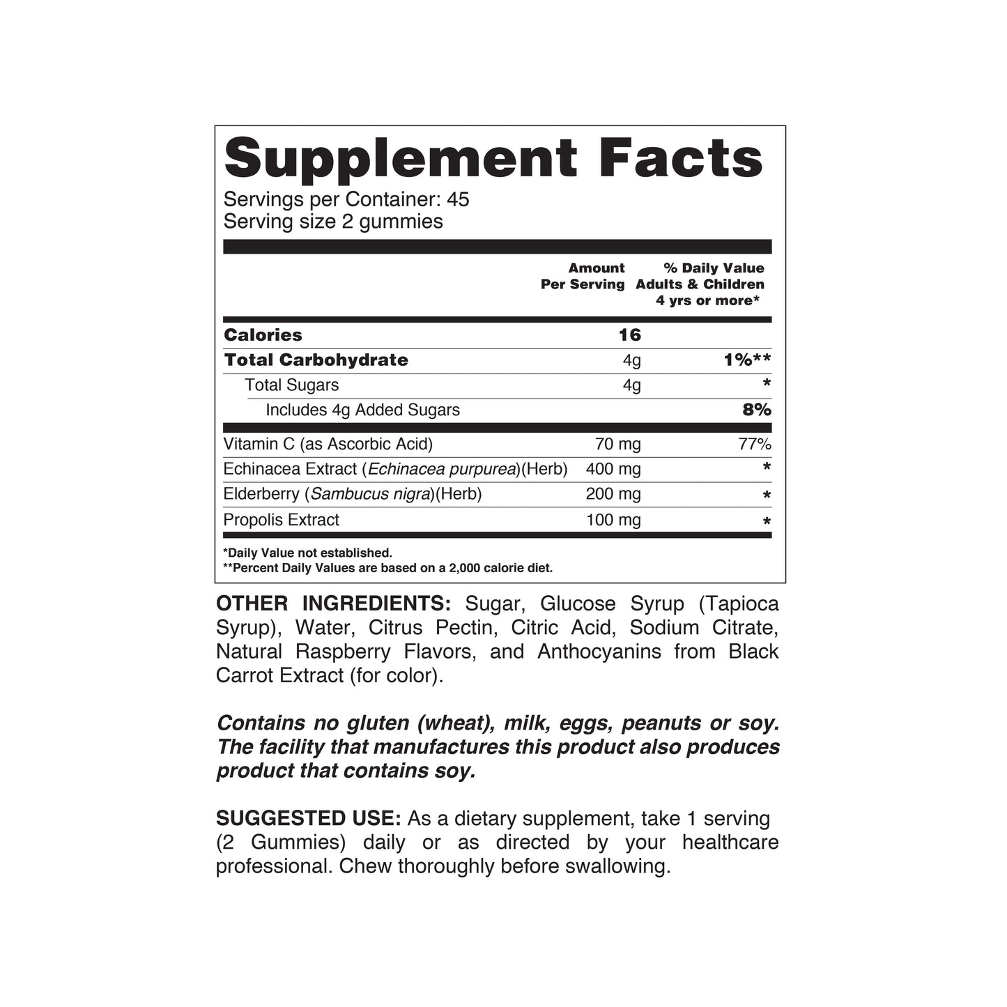 Bee Propolis & Echinacea Gummies