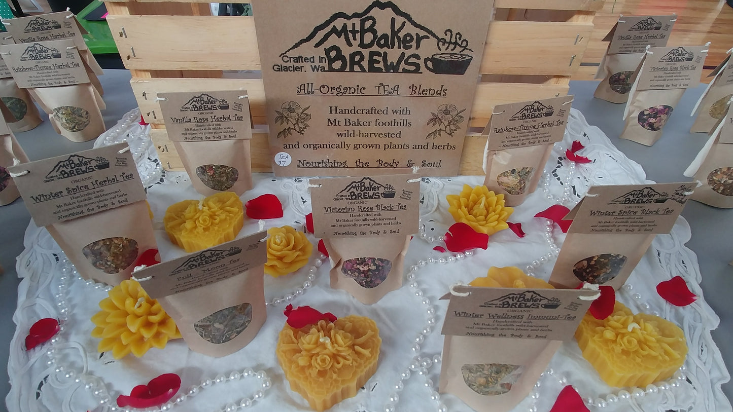 Rose Candle ~100% pure beeswax