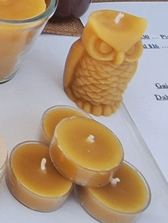6 Tealights ~100% pure beeswax
