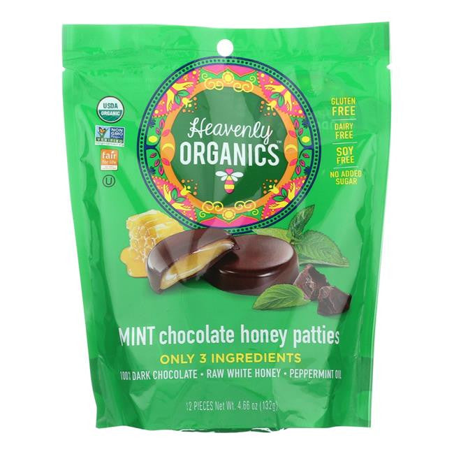 Heavenly Organics Mint Chocolate Honey Patties  (6x4.66 OZ)-0
