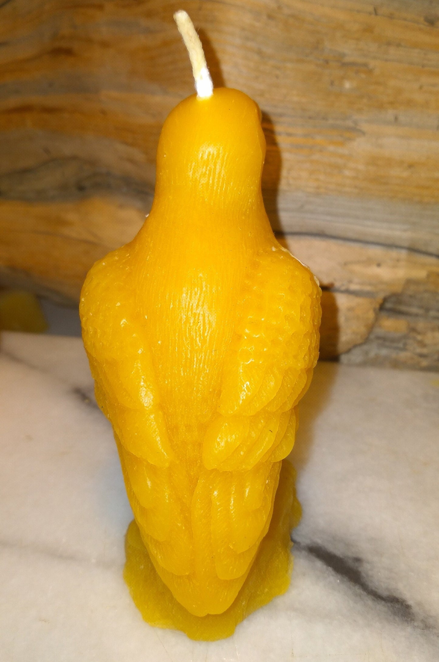 Raven w/ Norse Rune Compass Candle ~100% pure beeswax