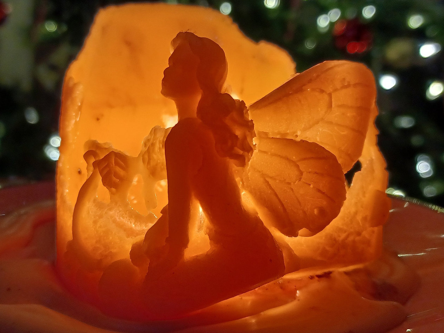 Fairy / Faerie Pillar Candle ~100% pure beeswax