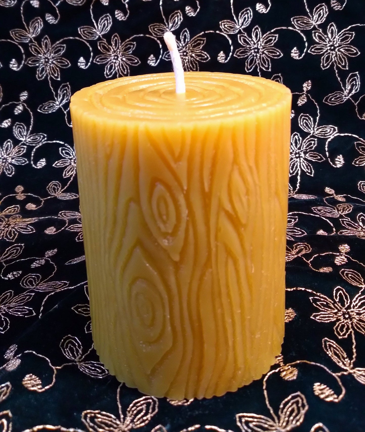 Log Pillar Candle ~100% pure beeswax