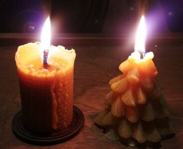 Fir Tree Candle ~100% pure beeswax