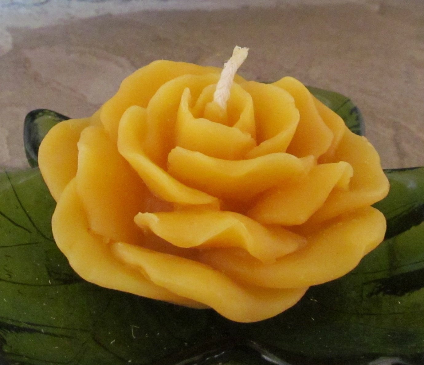 Rose Candle ~100% pure beeswax