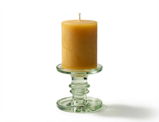 Ambiente glass candle holder -green